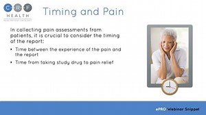 CRF Health ePRO Webinar Snippet: The Advantages of ePRO For Pain Studies
