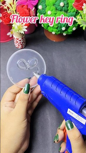 DIY keychain from glue gun 🔫✨ #diy #craft #art #trending #handmade #keychain #youtube #shorts #yt