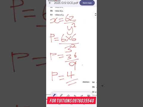 Maths paper 1 , 2025 GCE Q15, Variation#eczema