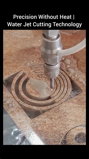 World of technology on Instagram: "Precision Without Heat | Water Jet Cutting Technology This video showcases a water jet cutter in action—a highly advanced industrial cutting technology designed for maximum precision without thermal impact. By harnessing the power of ultra-high-pressure water, often combined with abrasive materials like garnet, this process delivers clean, accurate cuts across a wide range of materials. Each pass of the cutting head demonstrates how controlled energy and engine