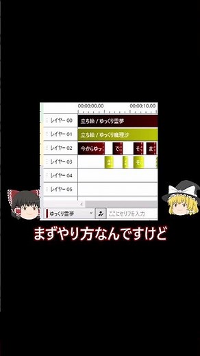 ゆっくりムービーメーカー４の使い方