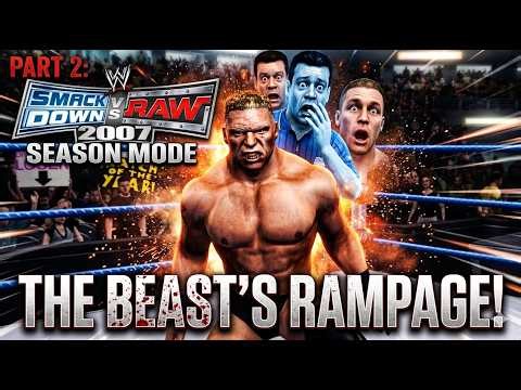 Brock Lesnar DESTROYS Everyone in SVR 2007 Season Mode (Part 2)