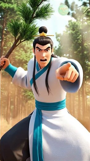 Lục Vân Tiên Bẻ Cây Đánh Cướp Cứu Kiều Nguyệt Nga ⚔️ (Hoạt hình 3D) #Shorts