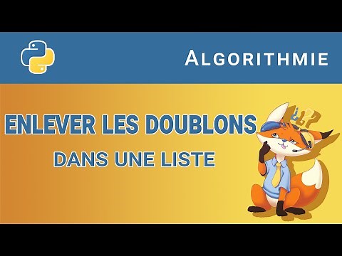 [Algorithme] - 45. Enlever les doublons dans une liste [Python]