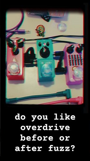 Ibanez TS MINI Tube Screamer 🔀 Effects Bakery Sandwich Fuzz Demo Overdrive before or after fuzz
