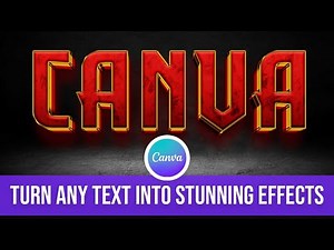Turn ANY Text into Stunning Effects in Canva (Magic Morph Tutorial!)