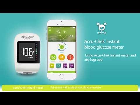 Accu-Chek Instant and mySugr app - how to pair and use video - English