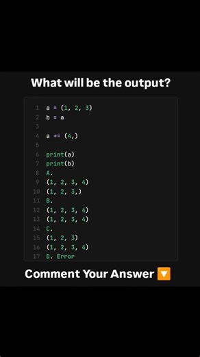Same Tuple… Phir Bhi Alag 😳🔥 | Python Trick #shorts #coding #python#trendingshorts