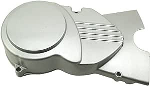 DJ-Motor Left Engine Stator Cover Silver for Chinese Made CRF50 XR50 50cc 70cc 90cc 110cc 125cc Pit Dirt Bike SSR YCF IMR Atomik Thumpstar BSE Apollo Kayo