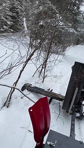 A little brush cutting with the beaver tech pull behind cutter. Cutter was modified from Wheels to skis by a couple of our genius volunteers. | Marathon Sno-Kickers