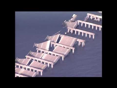 Hurricane Katrina damage - aerials of Mississippi destruction