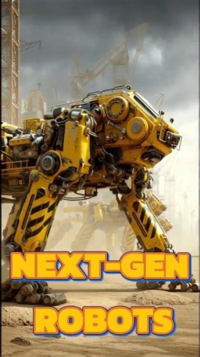 Next-Gen Construction Robots in Action — Heavy-Duty 4-Leg Mech Builders on Site! #ConstructionRobots