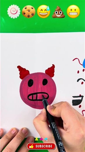 Satisfying 🍥🍪😅💩😬#shorts #drawing #fyp #satisfying #trending #youtubeshorts #viral #art#rek#art