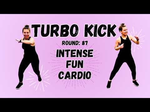 INTENSE, FUN Cardio! Turbo Kick Round 87 — Full Workout!