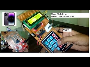Mobile phone using ARDUINO | Make a Call | Receive call | Arduino