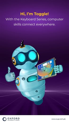 With the Keyboard Series, technology serves as the universal connector, linking every subject to a modern learning experience. This integration, spanning English, Math, Science and Social Studies, not only promotes smarter learning but also cultivates the skills necessary for responsible digital citizenship. #OxfordUniversityPress #OxfordUniversityPressPakistan #Keyboard #AI #Technology | Oxford University Press Pakistan