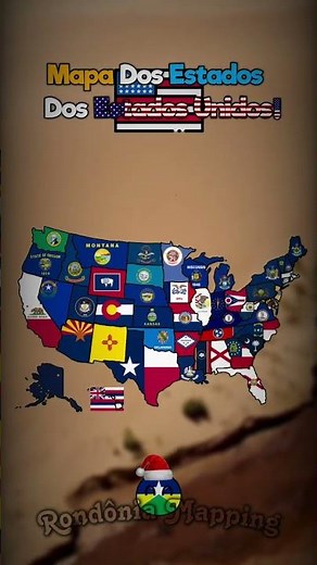 Mapa dos estados unidos! #geografia #geographythroughmaps #mapguide #country #geography