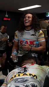 Belting out another team song with the help of our Indigenous Welfare Officer Glen Liddiard 🖤💛❤️ | Penrith Panthers