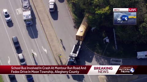School bus involved in crash in Moon Township
