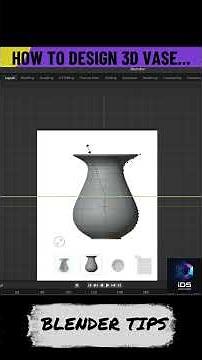 How to Model a Vase in Blender (Fast & Easy) (Blender Process) #3dprint#blender #vase #tutorial