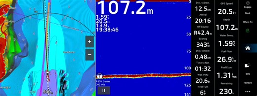 Garmin Quickdraw er en løsning som lar deg lage egne dybdekart direkte på kartplotteren mens du er på sjøen. Dette er spesielt nyttig hvis du ønsker mer detaljerte dybdekart enn det som kommer med kartbrikken din. Quickdraw henter dybdedata fra ekkoloddgiveren din og posisjon fra GPS. Resultatet tegnes opp på skjermen mens du kjører. Denne videoen viser en ekstrem versjon av Quickdraw, nemlig hva som er mulig når du kobler til en Garmin PS70 ekkoloddgiver. Dette er en multistrålesonar med en str