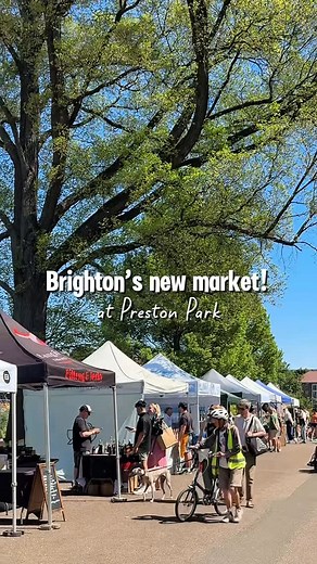 Becky | Another Hangry Food Blogger on Instagram: "Brighton has a new market! ‼️✨ I have been so excited for @prestonparkmarket to make it appearance and it’s finally here!! Every Sunday from 10am - 3pm, along the footpath of Preston Park you will find a line of local street food vendors, cakes & bakes, artisan makers and craft traders including: @hangrybearuk 🍔 @ouicreperie 🥞 @eatons_mess 🍬 @tana_mediterranean 🫒 @organicvillagemarket 💖 @wearebreadwinners 🍞 @banginbeefsales 🥩 @dillions_vi