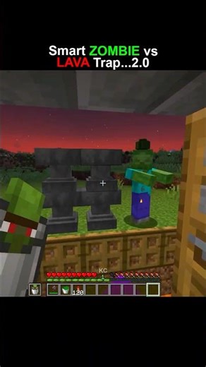 This Zombie is actually a PRO! 🧠 #minecraft