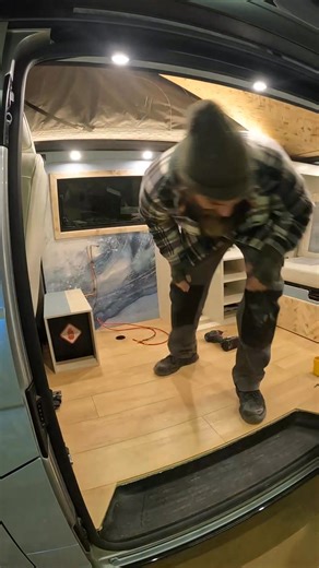 9.1K views · 117 reactions | Watch us put the units into Odyssey! Here we are sanding, painting and putting all of the units back together and then fitting them into the van! It’s all starting to come together now, eeeek!  | Land Pirate Conversions | Facebook