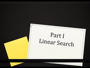 [CS102] 1.1. Linear Search Algorithm in Java
