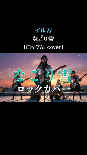 なごり雪のAIロックカバー