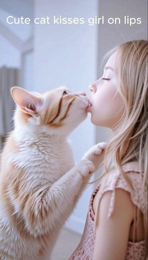 My Cat Kissed Me on the Lips 😳❤️ | Cutest Cat Moment Ever! #kissShorts ...