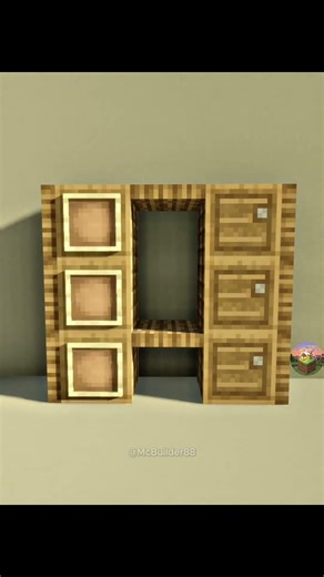 Simple Drawer Tutorial #minecraft #로빈 #minecraftbuilding #산타클루스