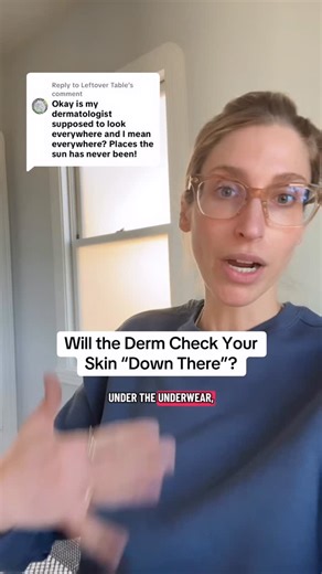 Sam Ellis, MD, FAAD | Dermatologist on Instagram: "Many patients are surprised to learn that skin cancer can occur where the sun doesn’t shine! It is considered standard practice within medicine to have all areas of the skin examined at least once a year. This doesn’t always have to be performed by your dermatologist, but someone in your healthcare team should be giving all of your skin a look periodically. I also want to highlight importance of self skin exams. I don’t expect my patients to be