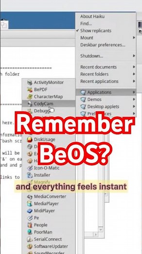 The Fastest OS You Never Tried #beos #haiku