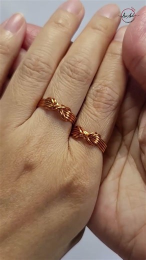 Infinity ring - Free tutorial video link above the title #shortsvideo #ring #wireworks