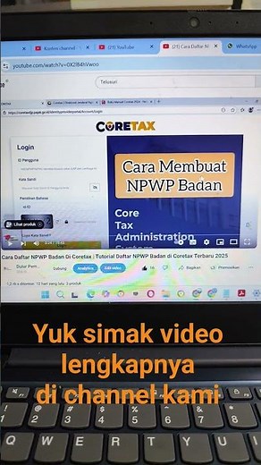 Free! How to Create a Corporate Taxpayer Identification Number (NPWP) with Coretax 2025