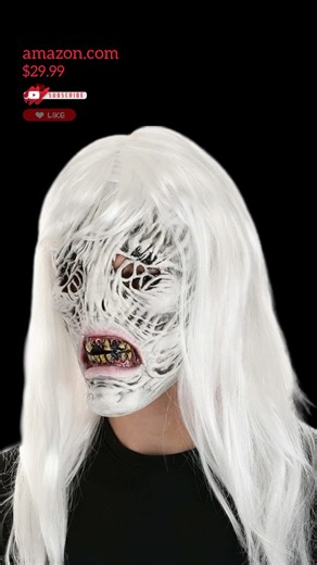 Fun Costumes Immortal Masks Wretched Witch Latex Halloween Mask for Adults,Full Head Realistic Scary