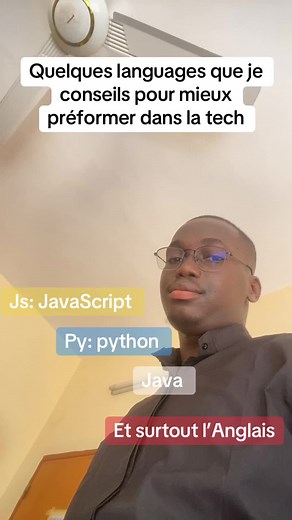 Quelques languages a connaitres pour la tech. #techtok #dev #225🇨🇮 #autodidacte #🇨🇮 #informatique