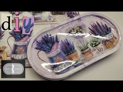 DIY ! Trinket /Jewelry tray - How to make it easily !