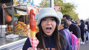 We spent $250 on FOOD at the EASTER SHOW!! 😱🐣🌭 Watch the full video on my YouTube https://youtu.be/_ienuMeTaeE ❤️ | biteswithlily