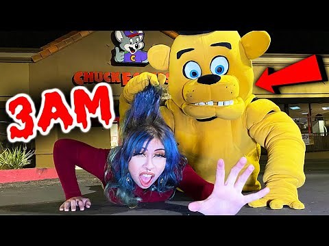 ATTACKED BY FREDDY FAZBEAR AT 3AM!! (*FNAF IS REAL*) Chuck E Cheese is Haunted!!