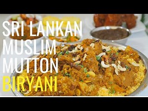 How to make sri lankan (Muslim Wedding Style) MUTTON BIRYANI | SRI LANKAN MUSLIM BIRYANI