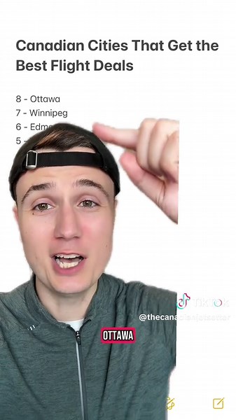 I still find great deals from all these cities and feature them in my free email newsletter!! #travel #traveltips #travelhacks #canada #canadian #aircanada #westjet #greenscreen