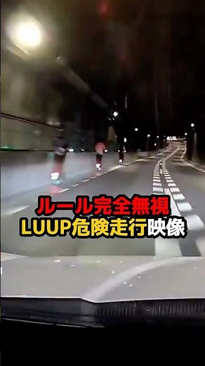【ルール完全無視】LUUP危険走行映像