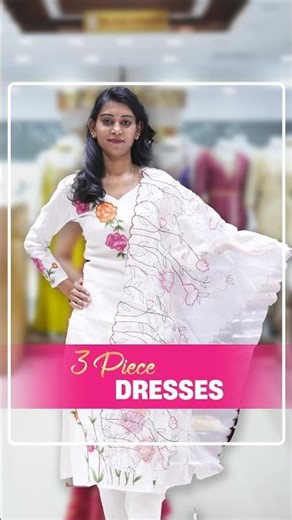 3 Piece Dresses Collection | Elegant & Trendy Outfit Sets | She Needs Saree World #shorts