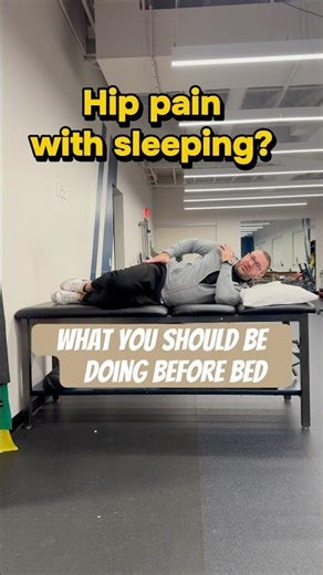 Hip pain at night? #hippain #hippainrelief #physicaltherapy #sleep #exercise #backpain #pt #gym