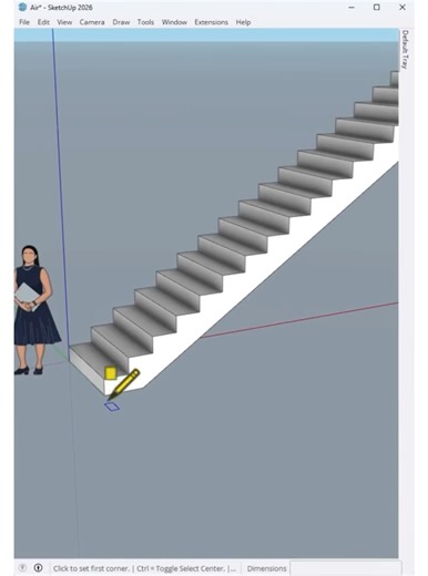 Sculptural Staircase Concept Curved staircase design modeled in SketchUp and rendered with SUAPP AI ✨ A refined balance of modern architecture and warm interior design, turning a clean 3D model into a realistic space. Created by Nice Tower Follow Placing objects on a curved path used to be a nightmare... until now. 😌 Watch how I populate this road with streetlights instantly using the Copy Along Path feature. Consistency is key in 3D modeling, and this tool ensures equal spacing e... #autocaddr