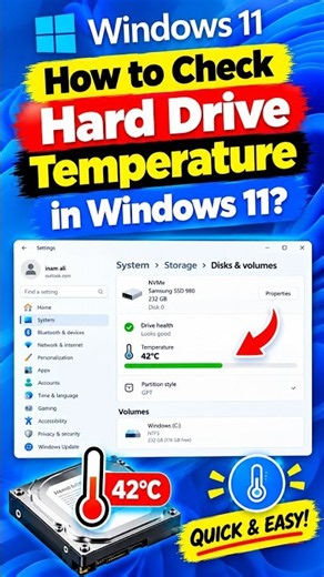 How to Check Hard Drive Temperature in Windows 11