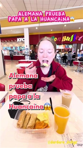 🤩 #peru #lima #fyp #fypage #barbarabvlogs #plazanorte #donbuffet #patiodecomidas #comidaperuana #probandoproductos #germany #alemana #huancaina #papaalahuancaina #papahuancaina #peru🇵🇪 #peruvian