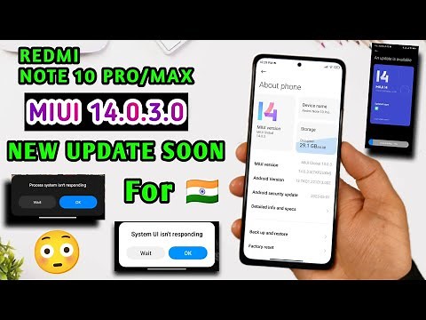 Redmi Note 10 Pro/Max New Update Miui 14.0.3.0 Info | Redmi Note 10 Pro New Update Rollout Start.